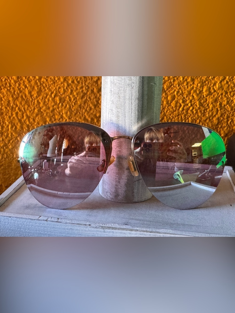 Miu Miu Aviator Sunglasses with Pink Gradient Lenses Miu Miu SMU 53P sunglasses